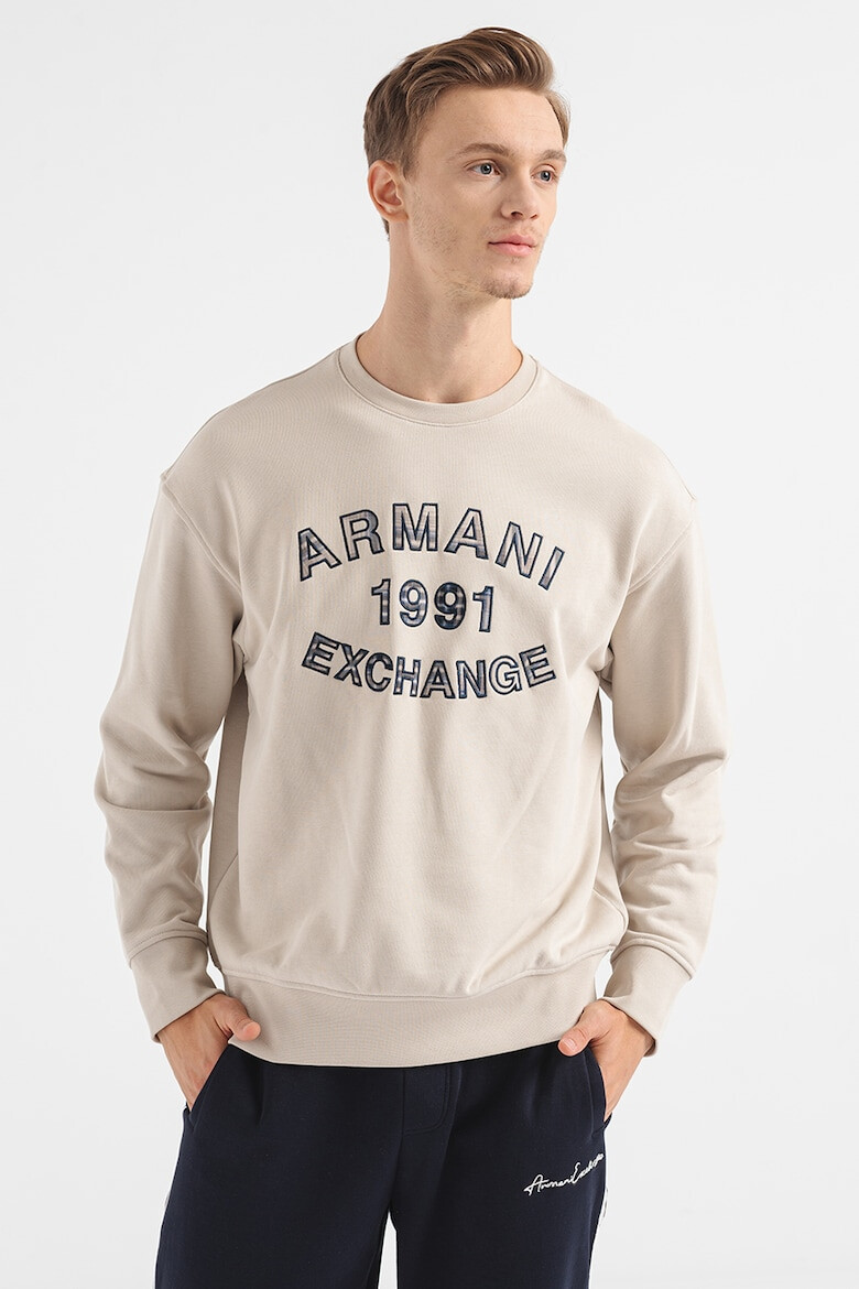 ARMANI EXCHANGE Суитшърт с овално деколте и паднали ръкави - Pepit.bg