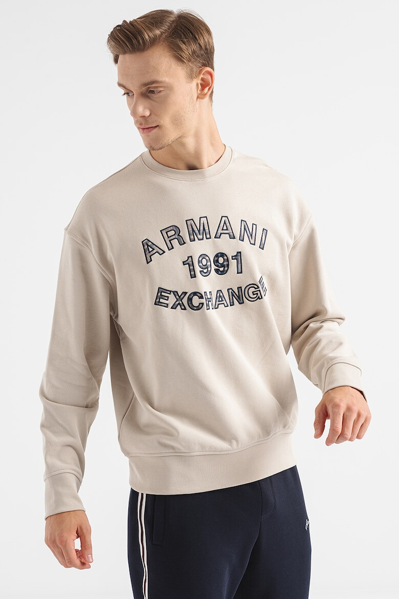 ARMANI EXCHANGE Суитшърт с овално деколте и паднали ръкави - Pepit.bg