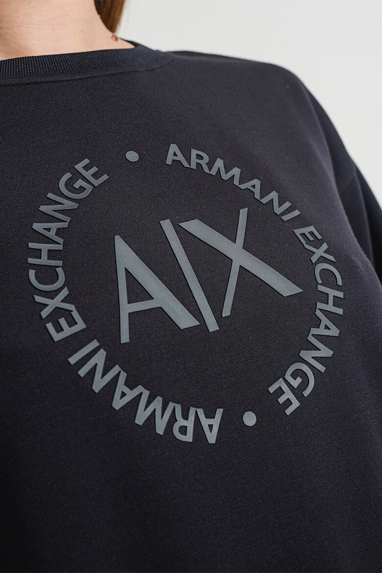 ARMANI EXCHANGE Суитшърт с паднали ръкави и лого - Pepit.bg