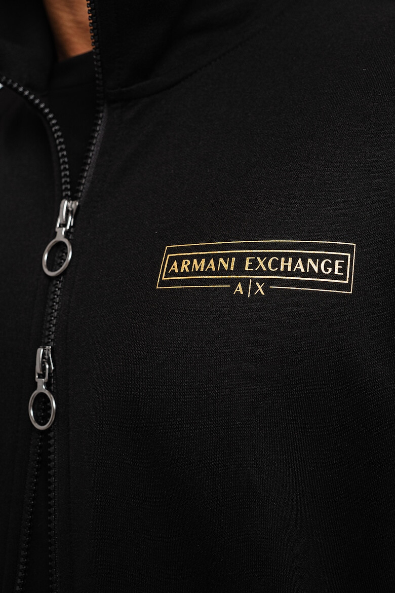 ARMANI EXCHANGE Суитшърт с цип и контрасти - Pepit.bg