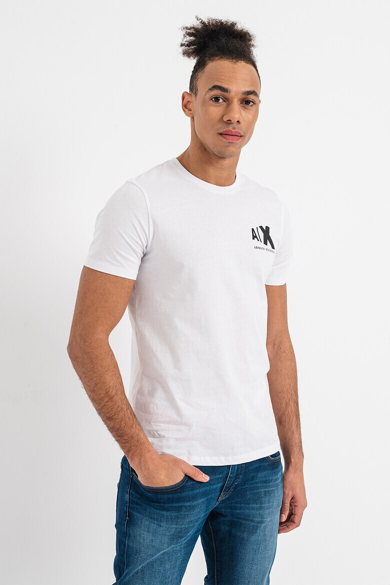 ARMANI EXCHANGE Памучна тениска с лого - Pepit.bg