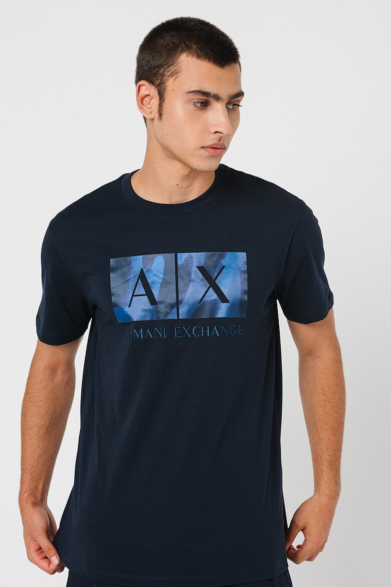 ARMANI EXCHANGE Тениска от памук с лого - Pepit.bg