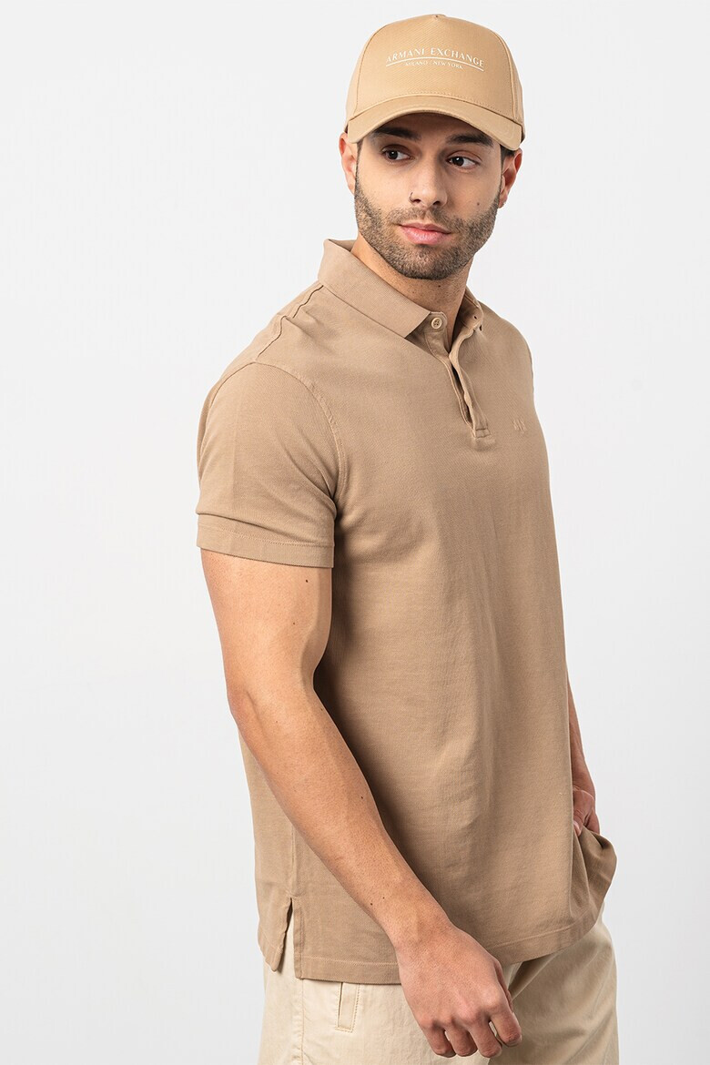 ARMANI EXCHANGE Тениска от пике с яка - Pepit.bg