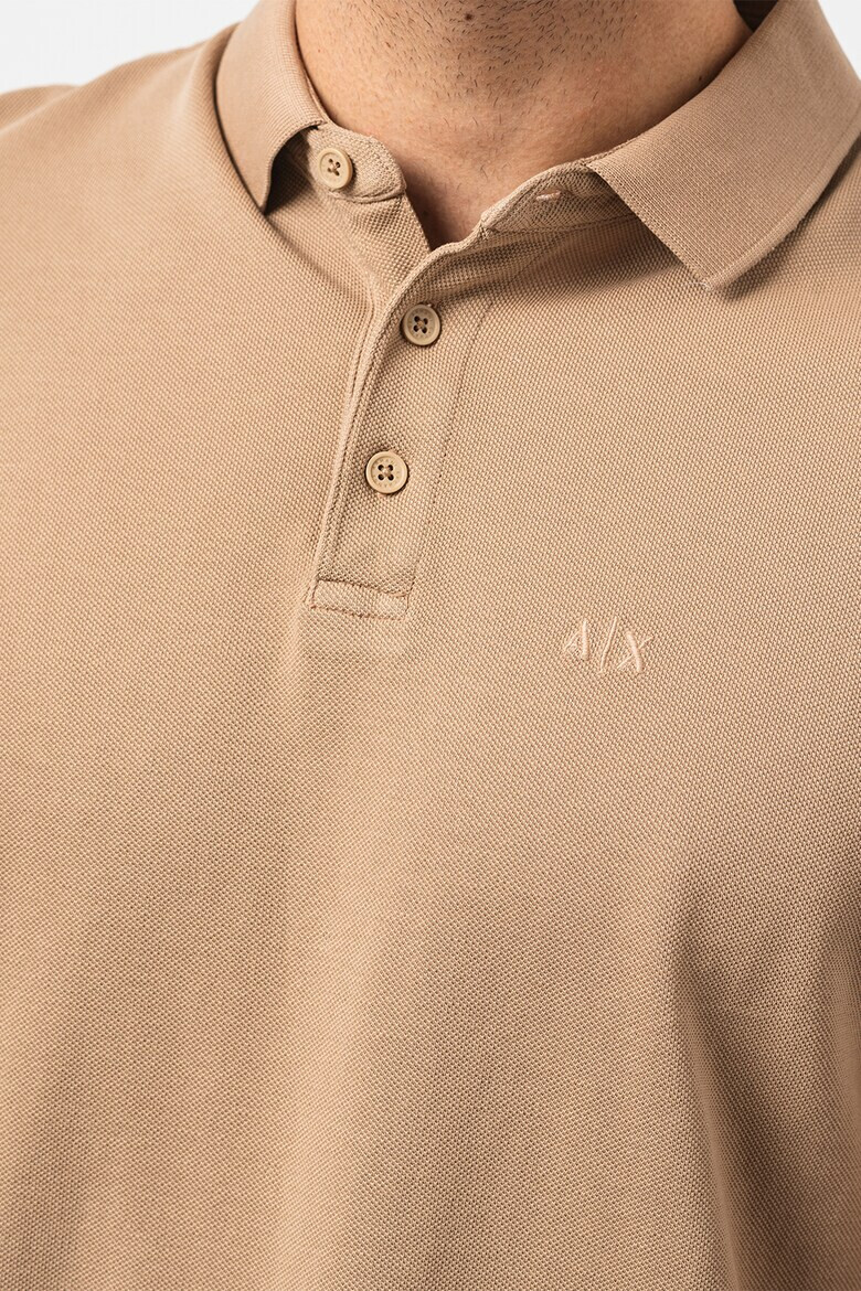 ARMANI EXCHANGE Тениска от пике с яка - Pepit.bg