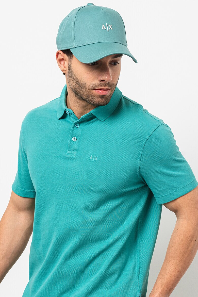 ARMANI EXCHANGE Тениска от пике с яка - Pepit.bg