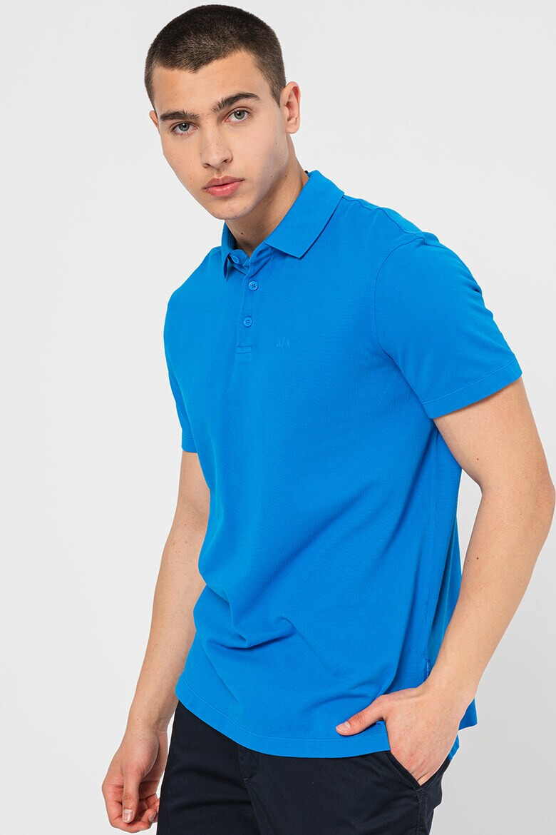 ARMANI EXCHANGE Тениска от пике с яка - Pepit.bg