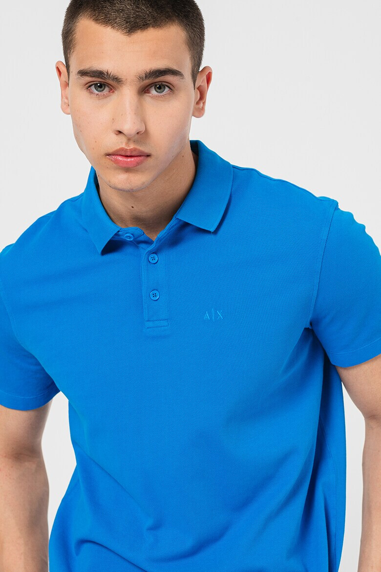 ARMANI EXCHANGE Тениска от пике с яка - Pepit.bg