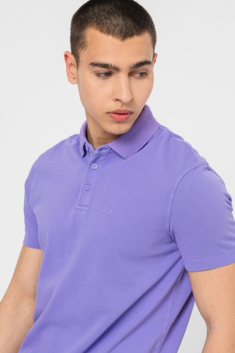 ARMANI EXCHANGE Тениска от пике с яка - Pepit.bg