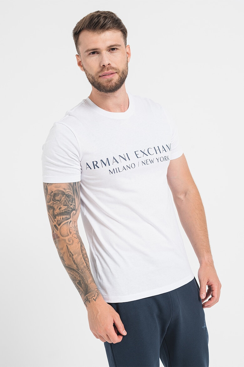 ARMANI EXCHANGE Тениска по тялото с лого - Pepit.bg