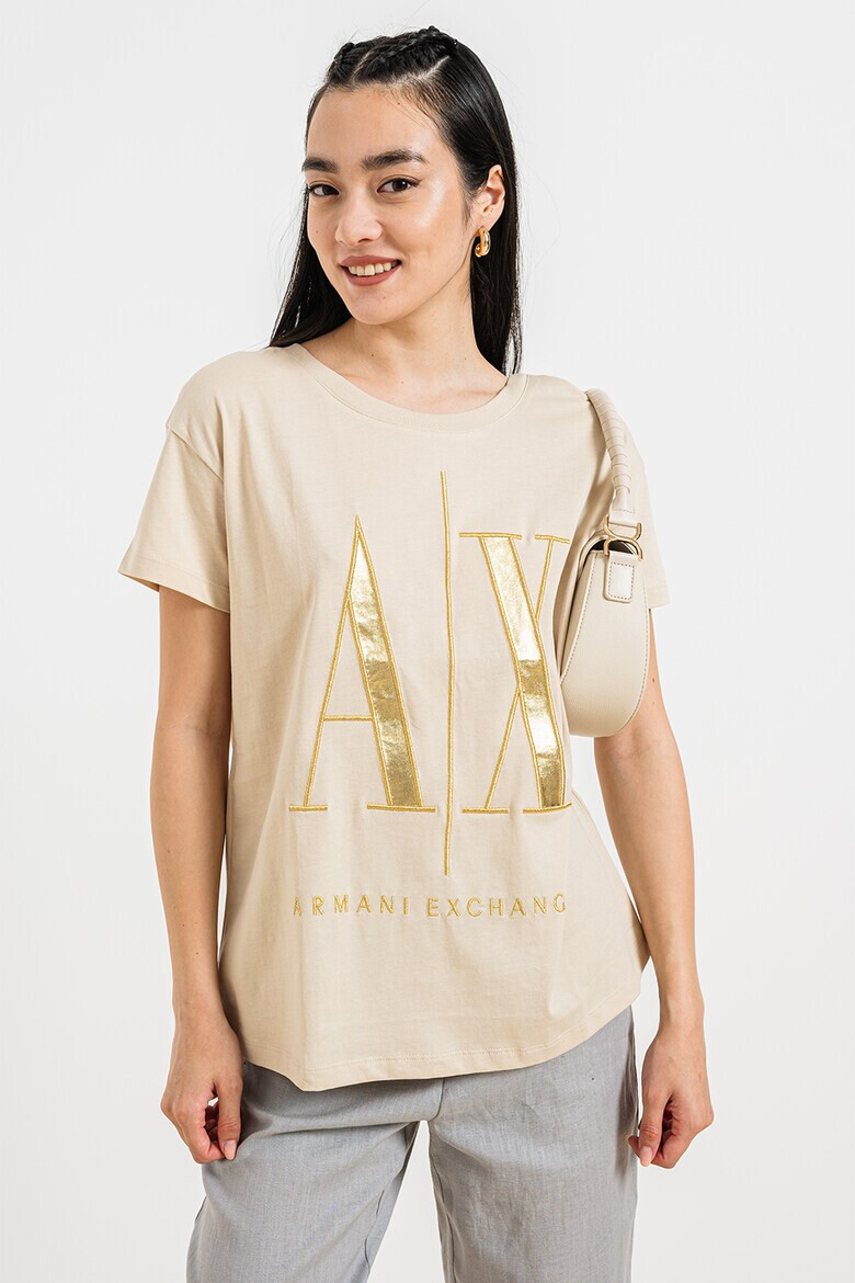 ARMANI EXCHANGE Тениска с бродирано лого - Pepit.bg