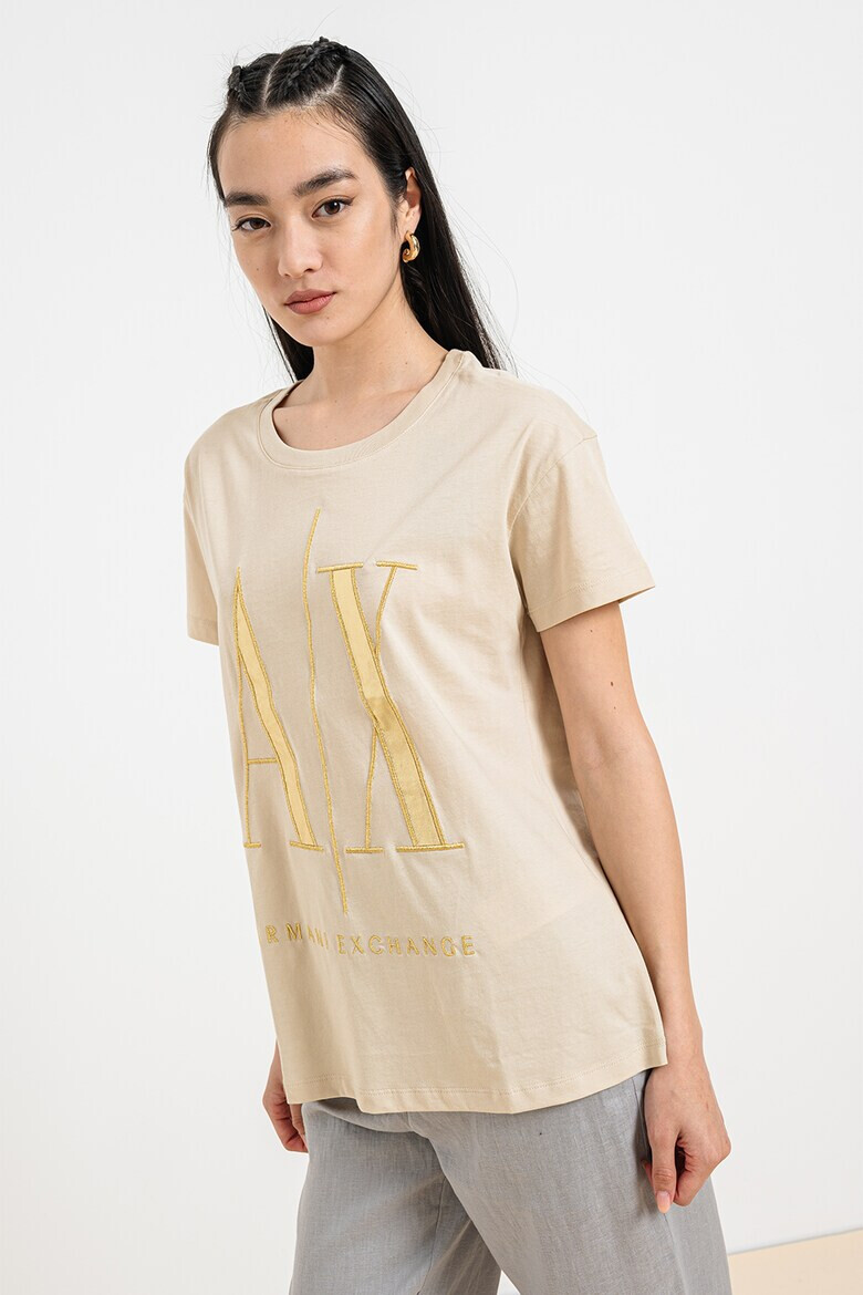 ARMANI EXCHANGE Тениска с бродирано лого - Pepit.bg