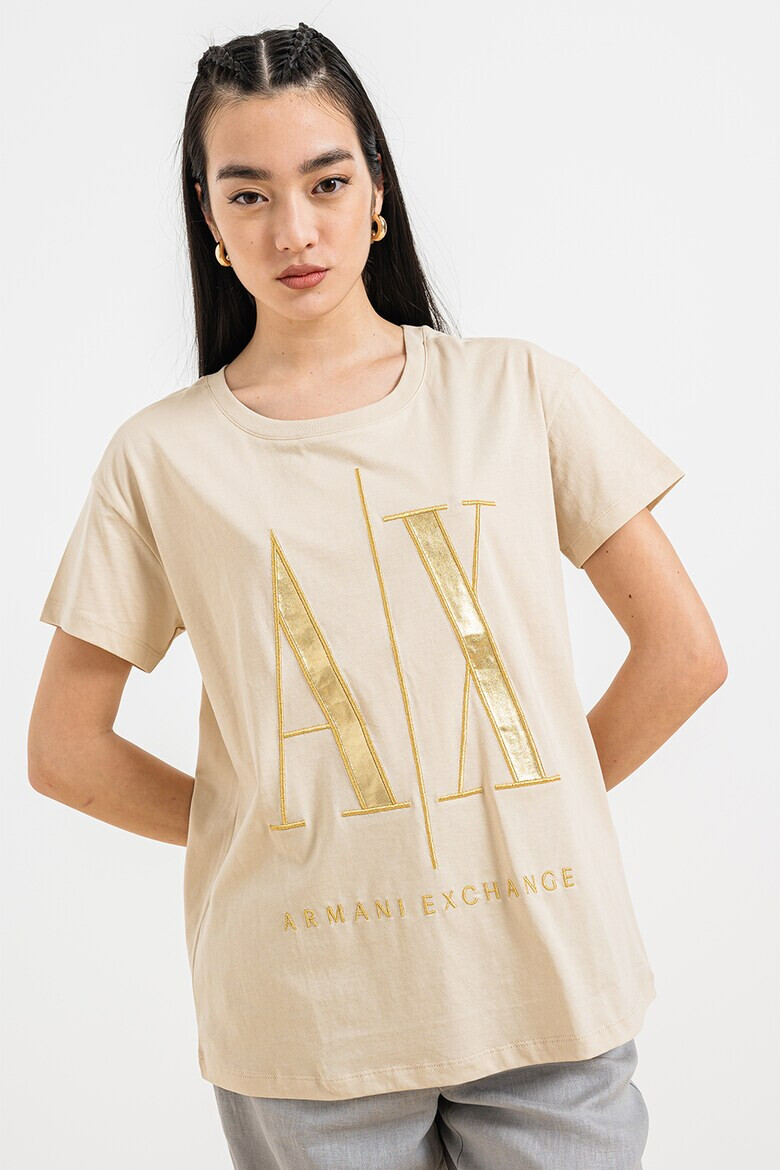 ARMANI EXCHANGE Тениска с бродирано лого - Pepit.bg