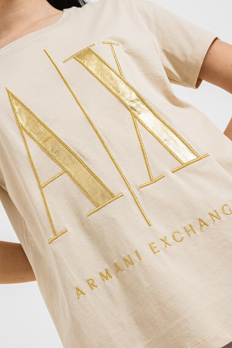 ARMANI EXCHANGE Тениска с бродирано лого - Pepit.bg
