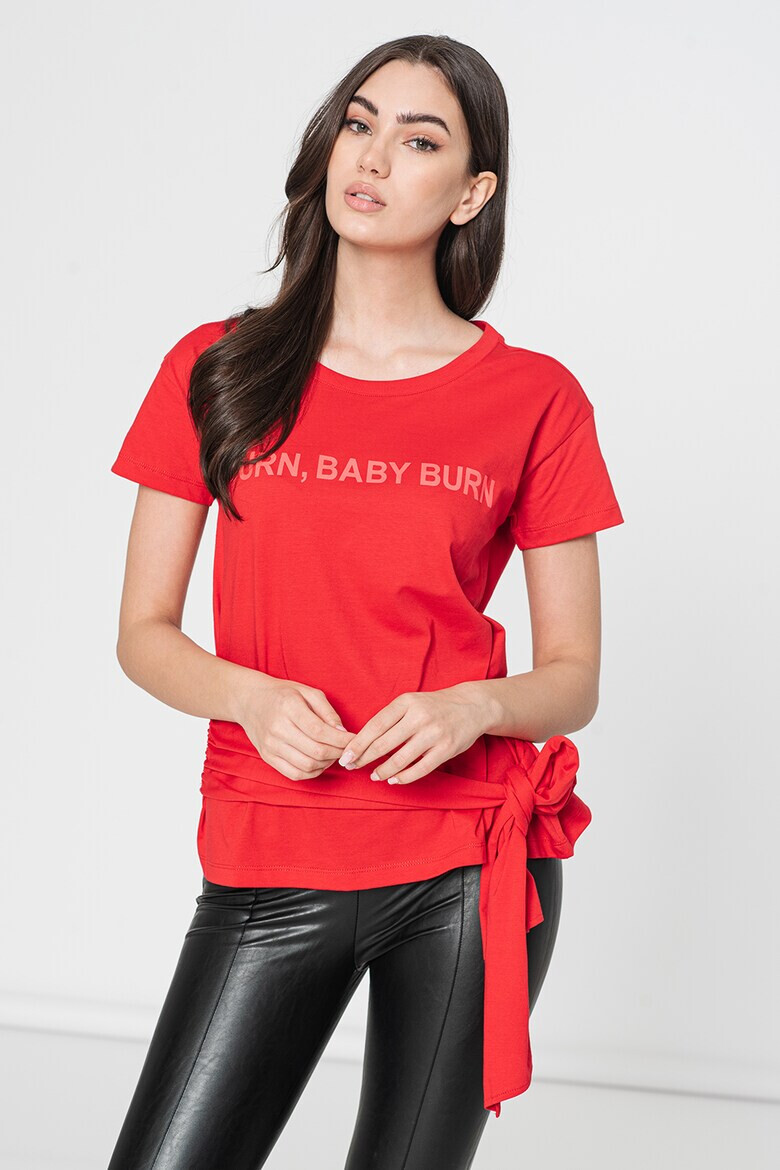 ARMANI EXCHANGE Тениска с десен и възел - Pepit.bg