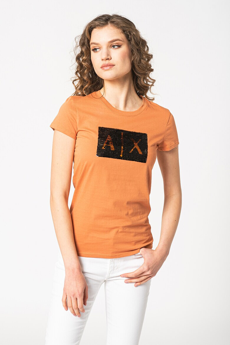 ARMANI EXCHANGE Тениска с двулицеви пайети - Pepit.bg