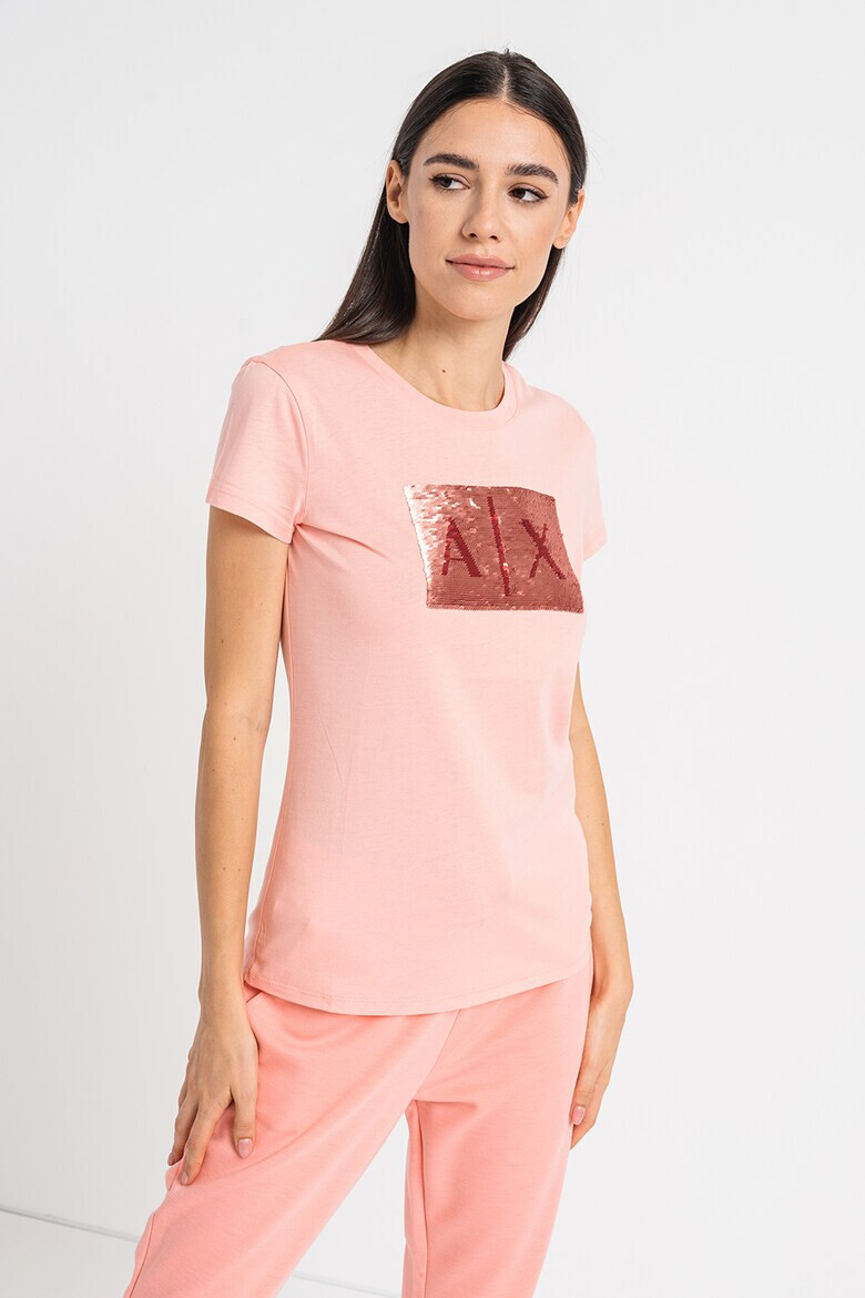 ARMANI EXCHANGE Тениска с двулицеви пайети - Pepit.bg
