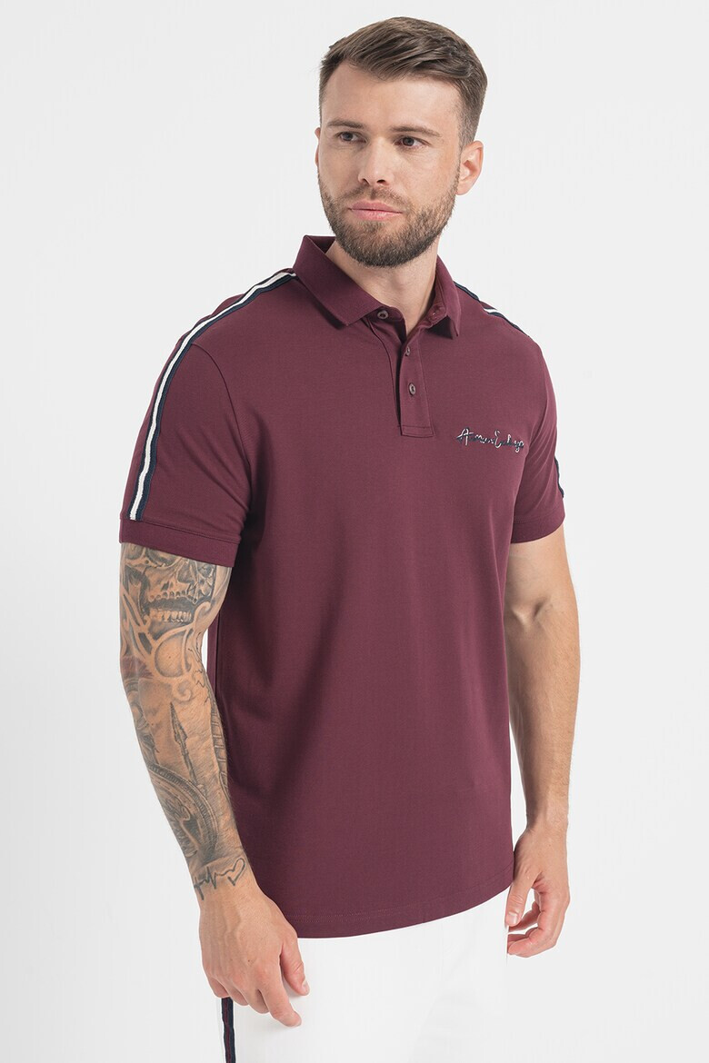 ARMANI EXCHANGE Тениска с яка и лого - Pepit.bg