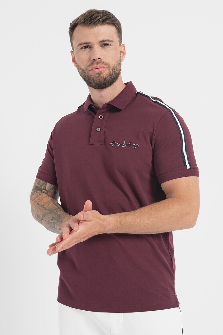 ARMANI EXCHANGE Тениска с яка и лого - Pepit.bg