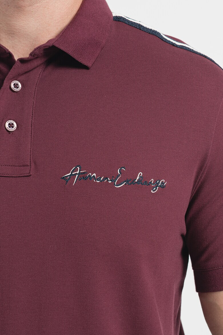 ARMANI EXCHANGE Тениска с яка и лого - Pepit.bg