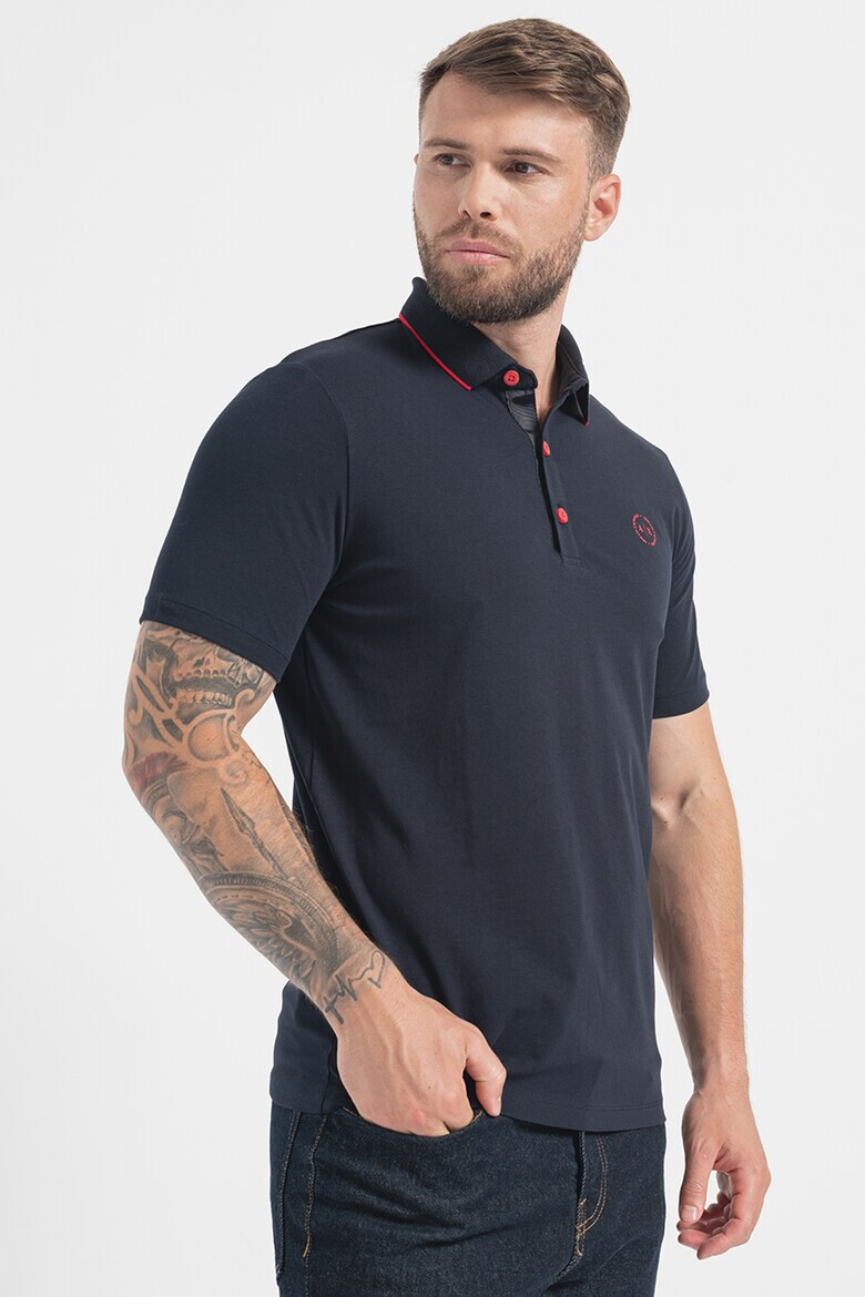 ARMANI EXCHANGE Тениска с яка и лого - Pepit.bg