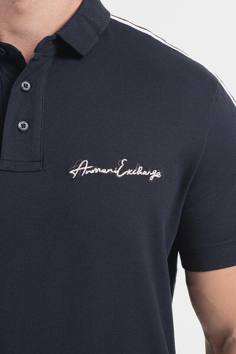 ARMANI EXCHANGE Тениска с яка и лого - Pepit.bg