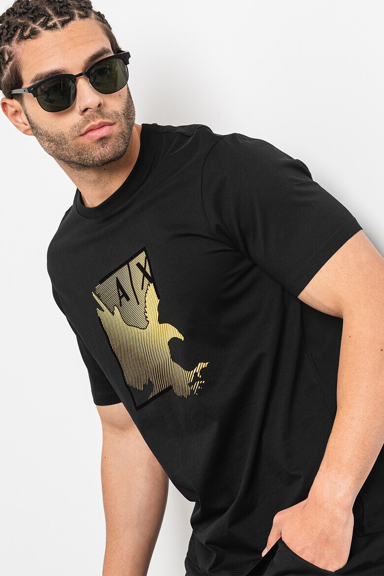 ARMANI EXCHANGE Тениска с контрастна шарка - Pepit.bg