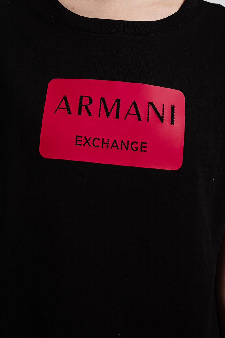 ARMANI EXCHANGE Тениска с контрастно лого - Pepit.bg
