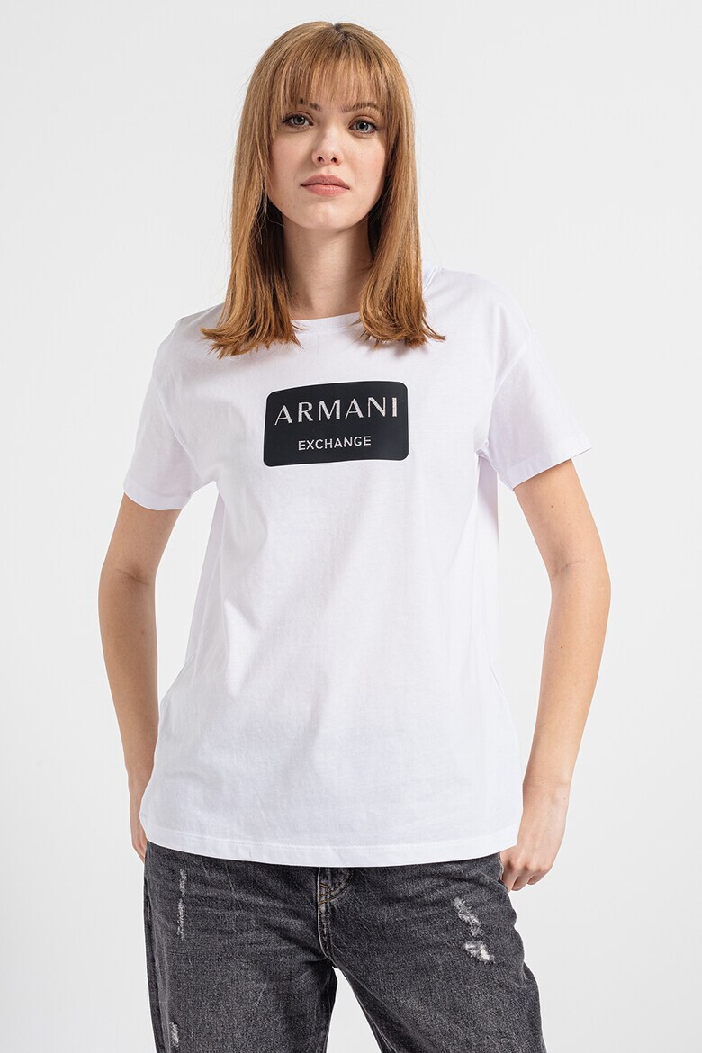 ARMANI EXCHANGE Тениска с контрастно лого - Pepit.bg