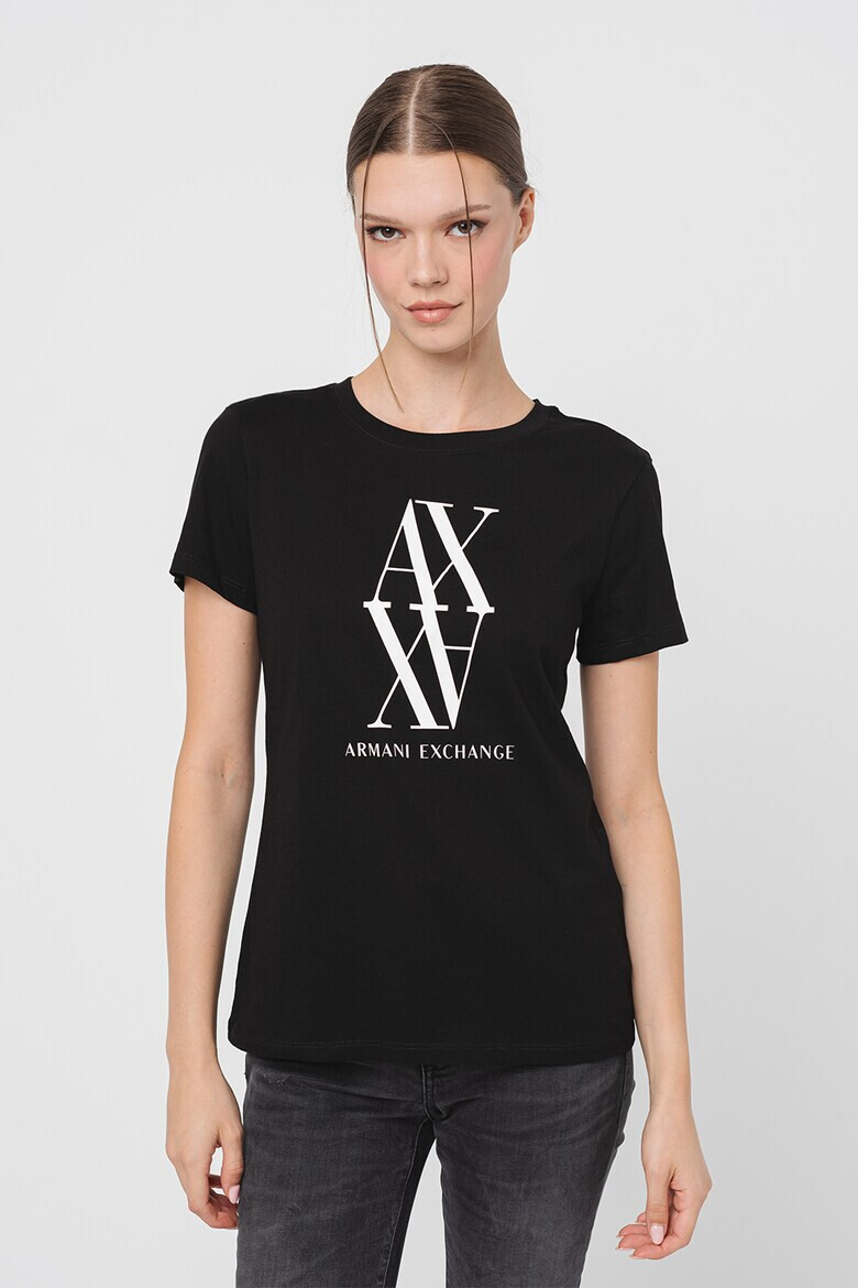 ARMANI EXCHANGE Тениска с контрастно лого - Pepit.bg