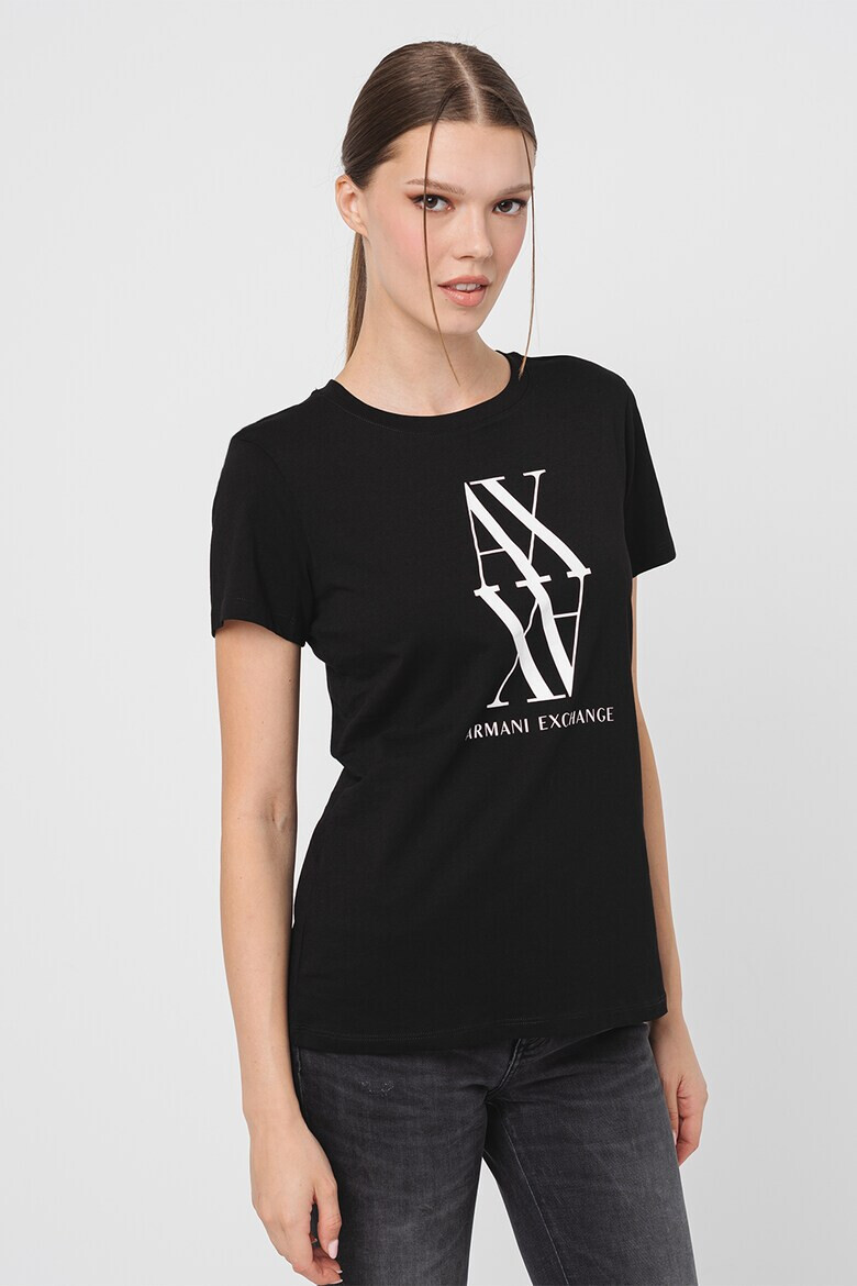 ARMANI EXCHANGE Тениска с контрастно лого - Pepit.bg