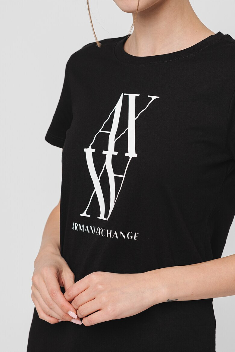ARMANI EXCHANGE Тениска с контрастно лого - Pepit.bg