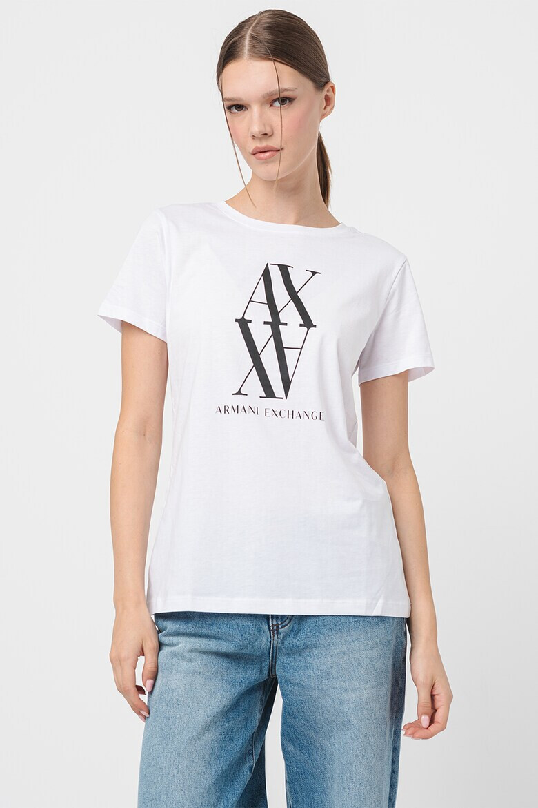 ARMANI EXCHANGE Тениска с контрастно лого - Pepit.bg
