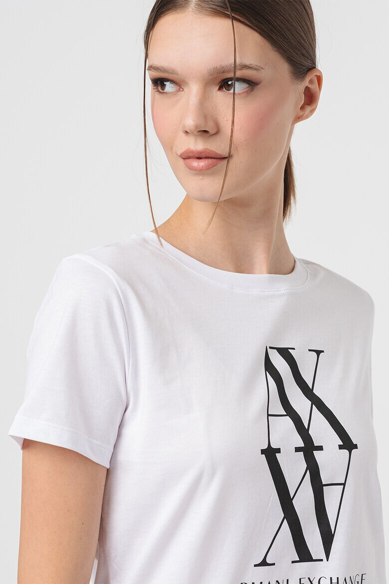 ARMANI EXCHANGE Тениска с контрастно лого - Pepit.bg