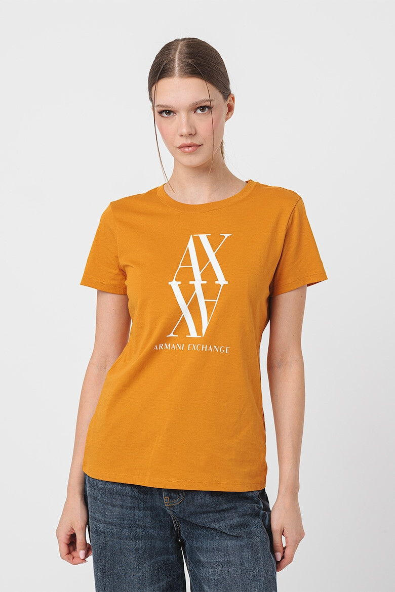 ARMANI EXCHANGE Тениска с контрастно лого - Pepit.bg