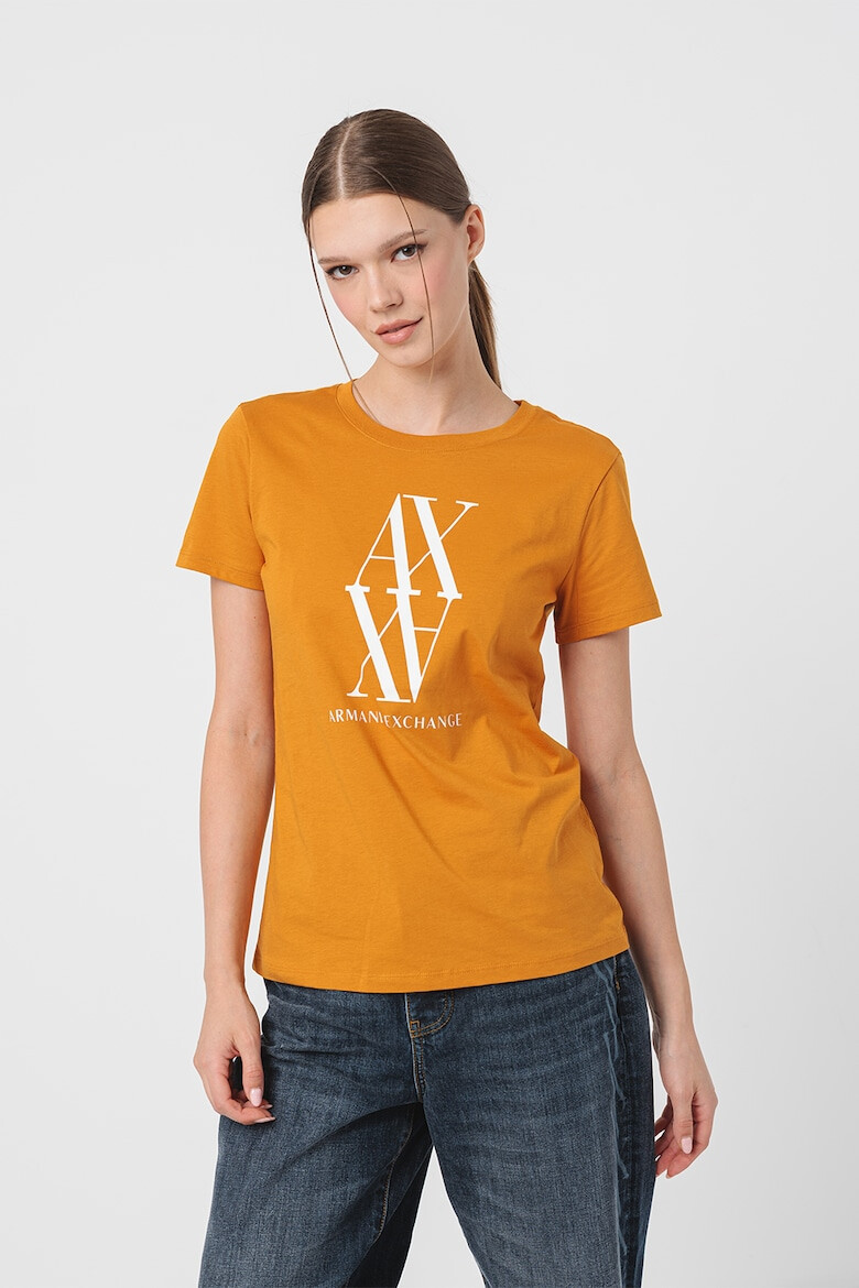 ARMANI EXCHANGE Тениска с контрастно лого - Pepit.bg