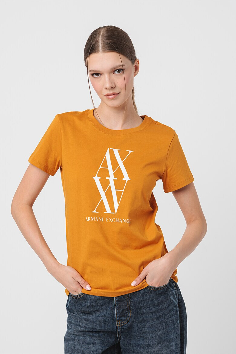 ARMANI EXCHANGE Тениска с контрастно лого - Pepit.bg
