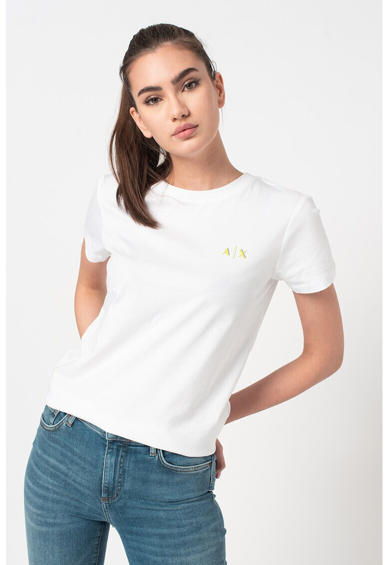 ARMANI EXCHANGE Тениска с контрастно лого - Pepit.bg