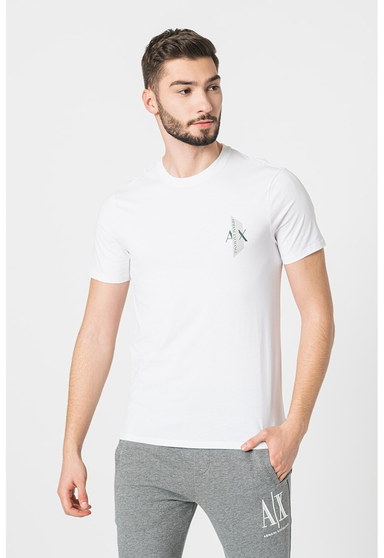 ARMANI EXCHANGE Тениска с контрастно лого - Pepit.bg
