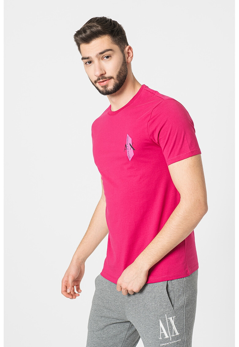 ARMANI EXCHANGE Тениска с контрастно лого - Pepit.bg