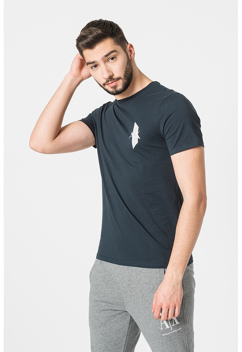 ARMANI EXCHANGE Тениска с контрастно лого - Pepit.bg