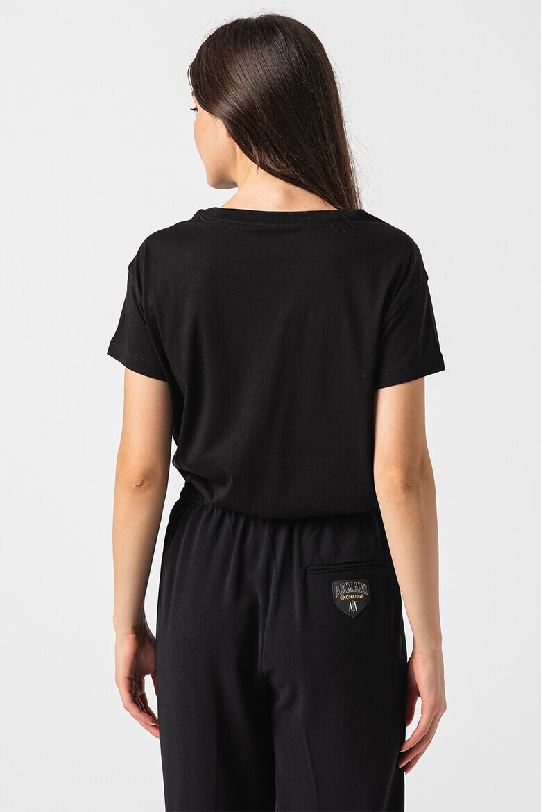 ARMANI EXCHANGE Тениска от памук с лого - Pepit.bg
