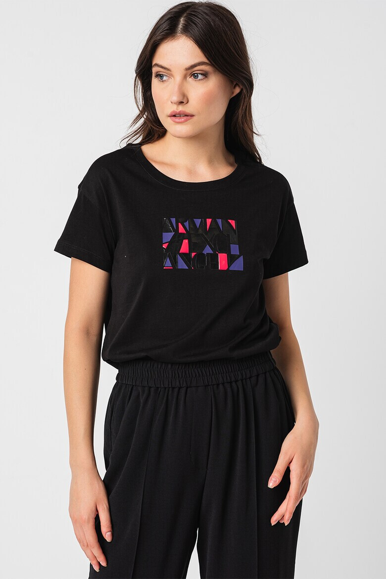 ARMANI EXCHANGE Тениска от памук с лого - Pepit.bg