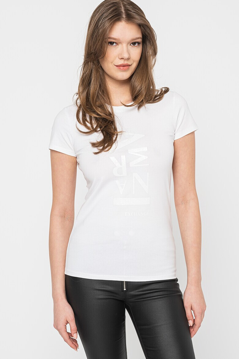 ARMANI EXCHANGE Тениска с лого - Pepit.bg