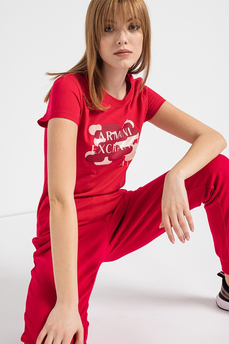 ARMANI EXCHANGE Тениска с лого - Pepit.bg