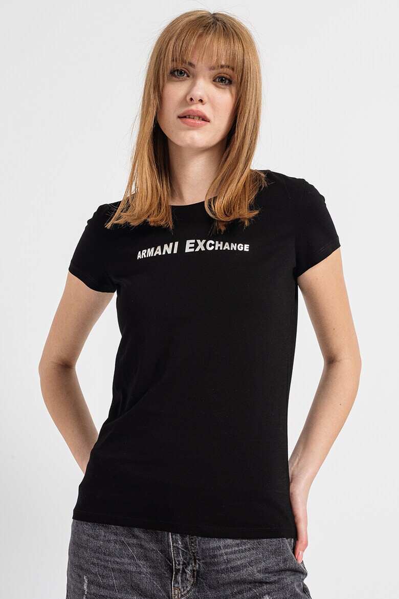 ARMANI EXCHANGE Тениска с лого на гърдите - Pepit.bg