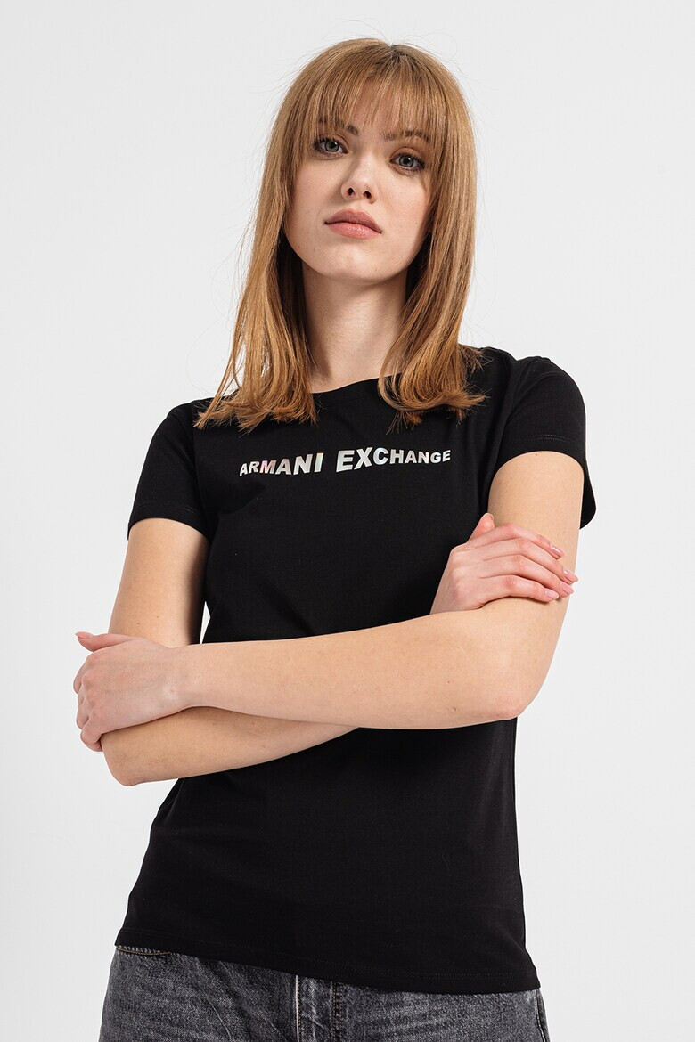 ARMANI EXCHANGE Тениска с лого на гърдите - Pepit.bg