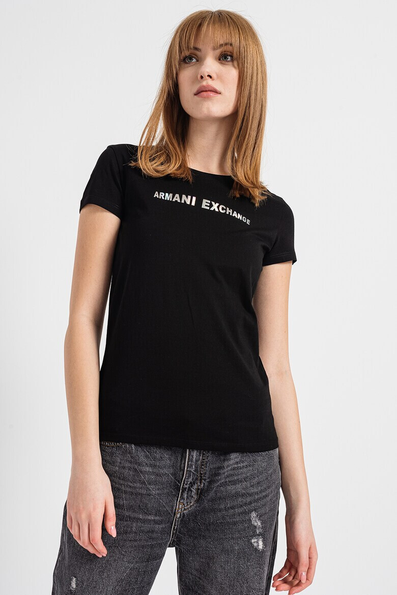 ARMANI EXCHANGE Тениска с лого на гърдите - Pepit.bg