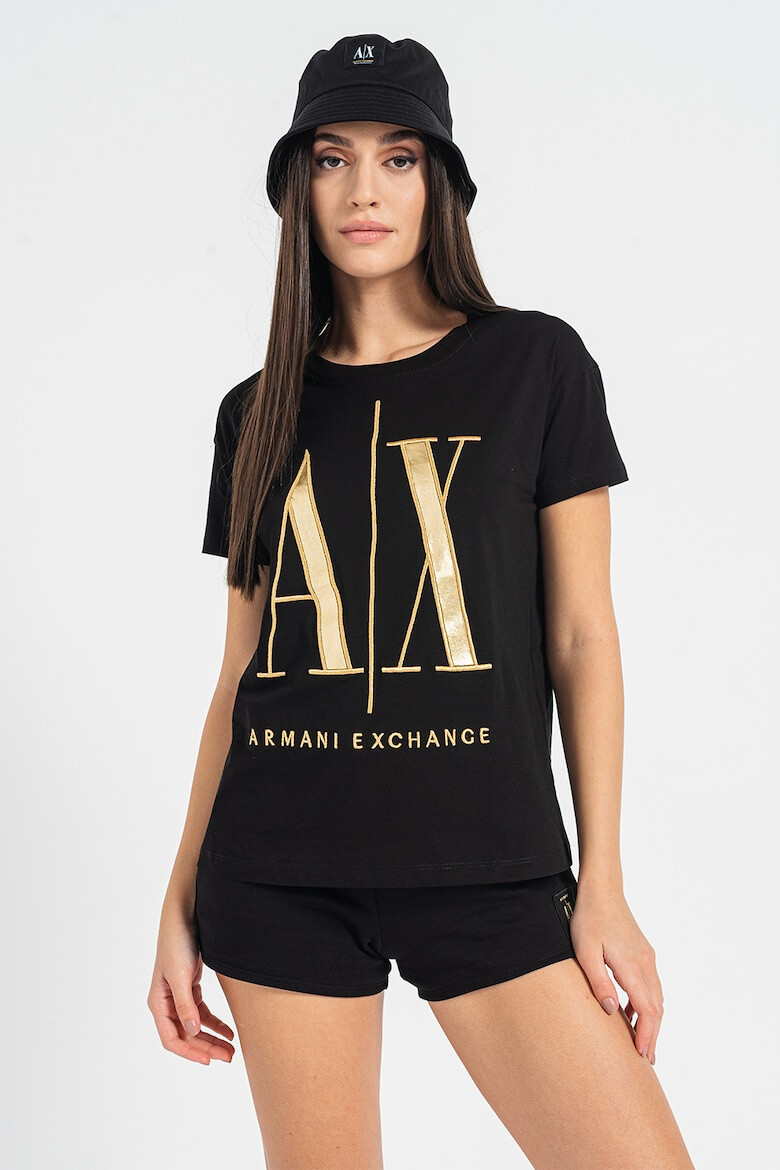 ARMANI EXCHANGE Тениска с бродирано лого - Pepit.bg