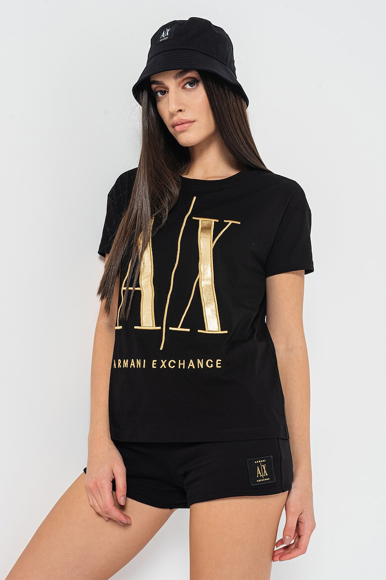 ARMANI EXCHANGE Тениска с бродирано лого - Pepit.bg