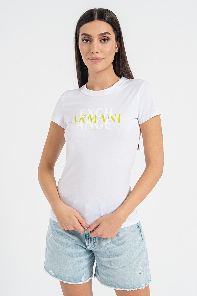 ARMANI EXCHANGE Тениска с лого - Pepit.bg